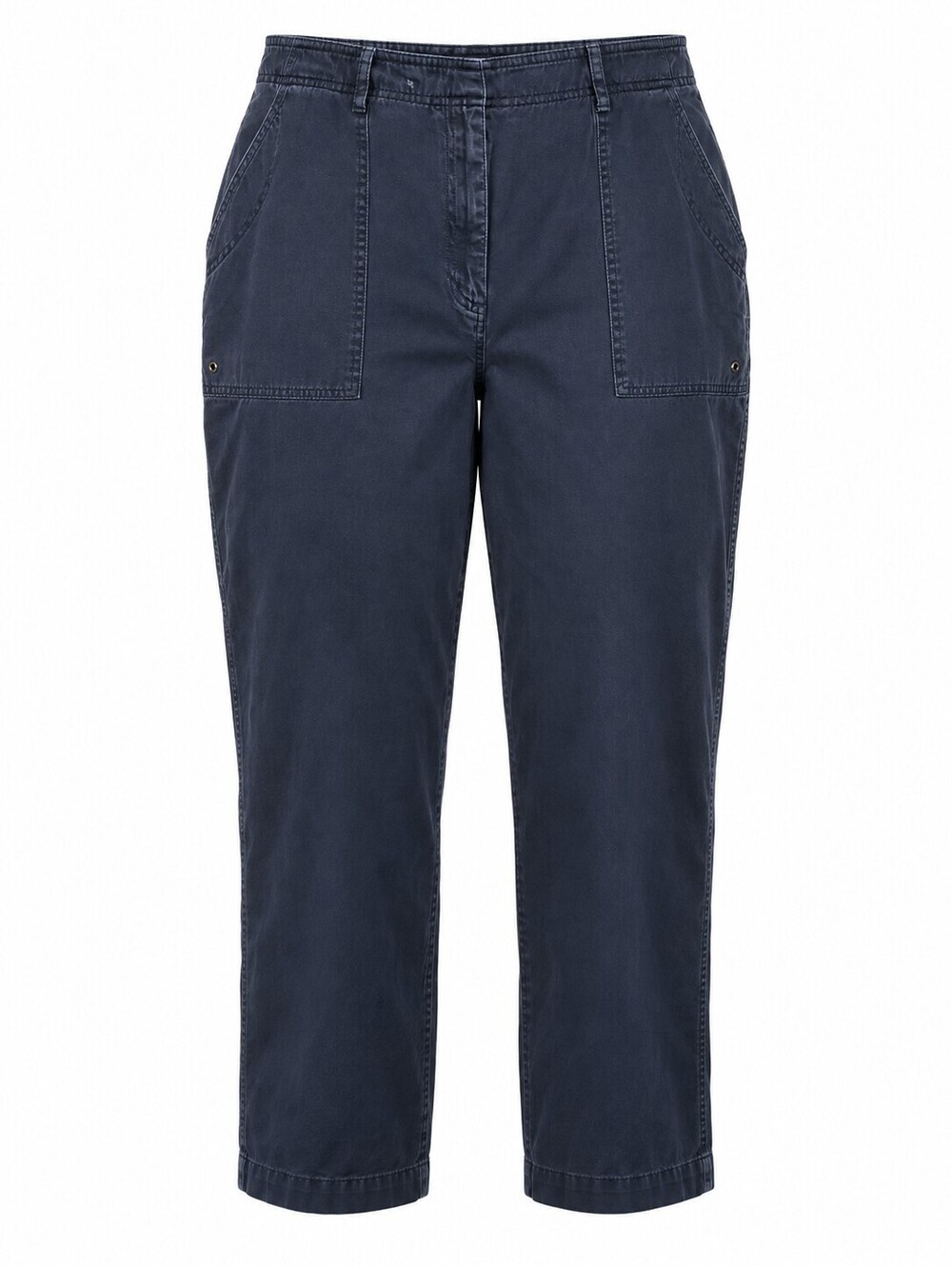 Navy Cargo Chinos Women's 16H Cropped Utility Pants Lauren Ralph Lauren
